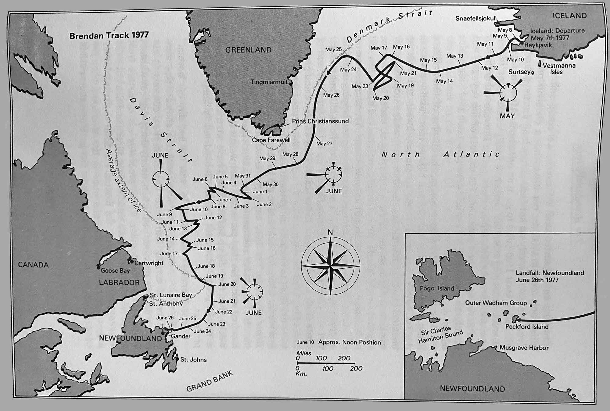 st brendan's voyage map